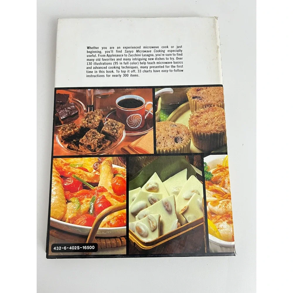 Vintage Sanyo Microwave Cooking Spiral Bound Cookbook‎ Retro Recipes